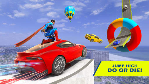 Spider Car GT Racing Mega Ramp Stunt Car Games screenshot 1