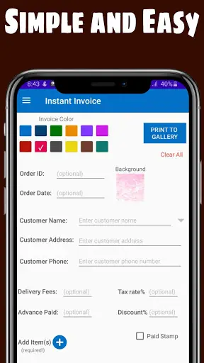 Instant Invoice screenshot 2