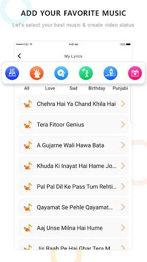Lyrical Photo Video Maker & Music : Status Saver screenshot 2