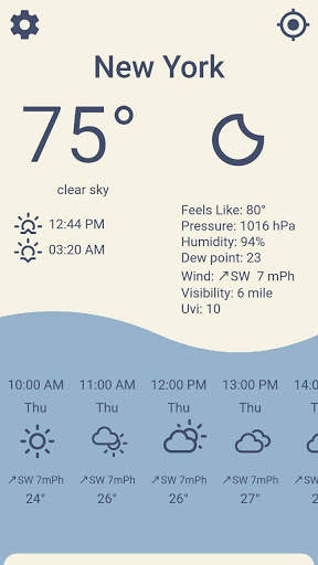 Weather Forecast with clock widget screenshot 5