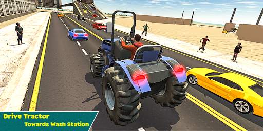 Tractor Wash Service -Tractor Parking Simulator 19 screenshot 1