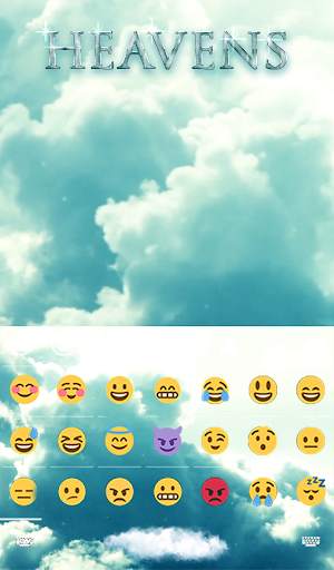 Heavens Animated Keyboard   Live Wallpaper screenshot 4