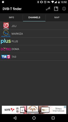 DVB-T finder screenshot 3