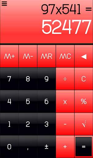 THEME FOR SCALC GLOSSY RED screenshot 2