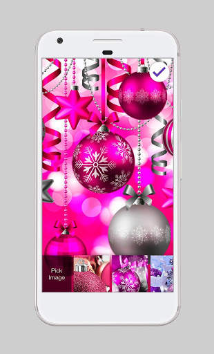 Colorful Christmas Ornaments Holiday PIN Lock screenshot 2