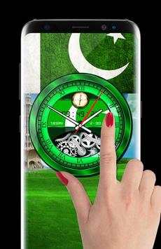 Pakistani Analog Clock Live Wallpaper 2019 HD Flag screenshot 1