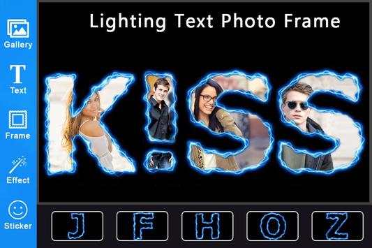 Lighting Text Photo Frame screenshot 5