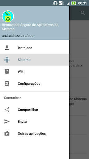 Gerenciador de aplicativos do sistema screenshot 1