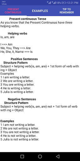 English Tenses Easy Sequence скриншот 6