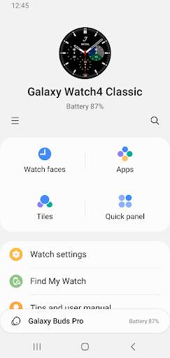 Galaxy Wearable (Samsung Gear) screenshot 1