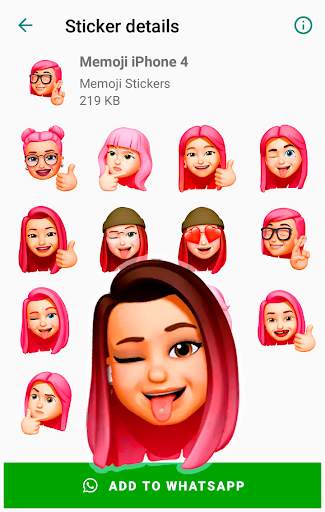 Memoji Apple Stickers for WhatsApp WAStickerApps screenshot 4