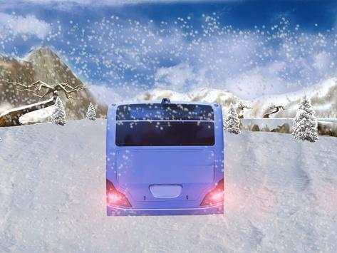 Offroad Snow Hill Bus Drive 3D screenshot 4