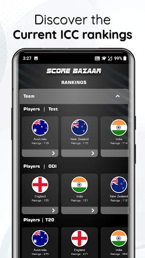 Score Bazaar - Cricket Live Line Score screenshot 5