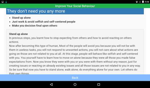 Improve Social Behaviour Demo screenshot 12
