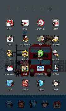 Pucca in London Launcher Theme 4 تصوير الشاشة