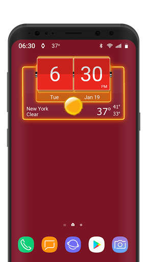 3D Flip Clock Theme Pack 05 screenshot 2