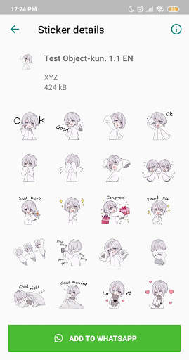 Menhera-chan WAStickerApps EN screenshot 1