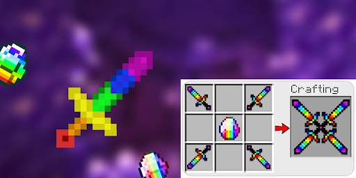 Rainbow Sword Mod for Minecraft screenshot 4