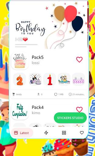 🥳Animated Happy Birthday Stickers for WhatsApp 🎉 screenshot 7