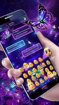 Lively Neon Butterfly Keyboard screenshot 3