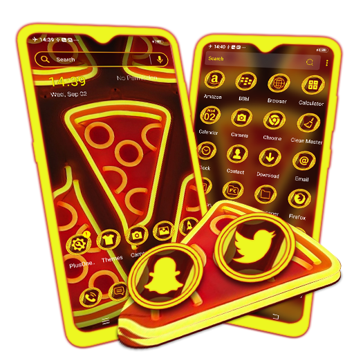Neon Pizza Theme icon