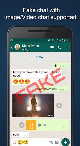 Fake Chat WhatsMock Text Prank screenshot 1