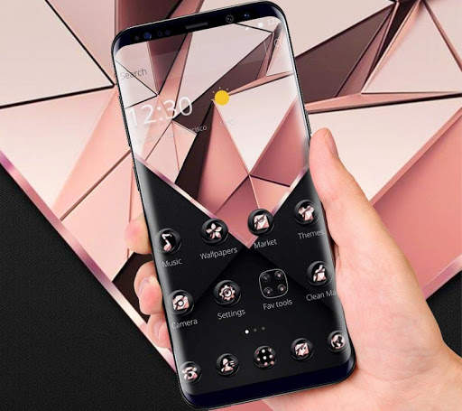 Rose Gold Business Black Theme screenshot 4