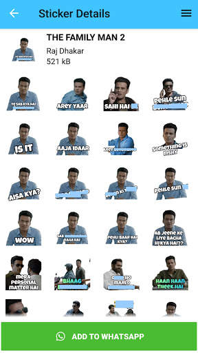 The Family Man 2 Stickers For WhatsApp - WASticker screenshot 4