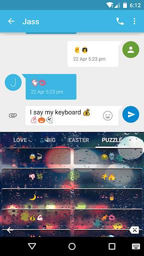 Glass Lighting Emoji Keyboard screenshot 4