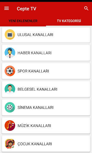 CepteTV - Türkçe TV Uygulaması screenshot 1