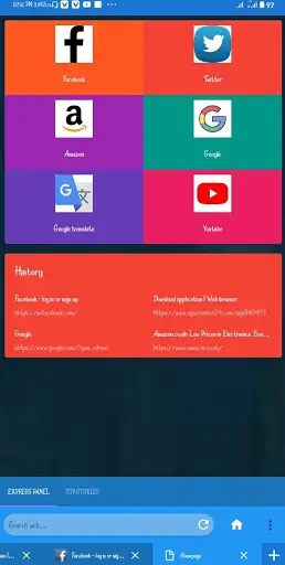 Speed browser screenshot 1