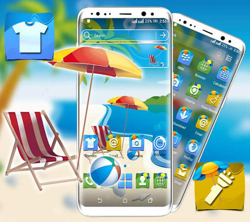 Cool Beach Launcher Theme screenshot 1