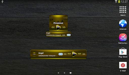 Poweramp widget BLACK YELLOW screenshot 4