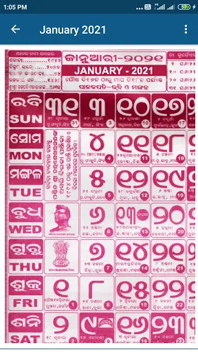 Oriya Calendar 2021 screenshot 2