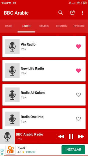 radio for bbc arabic radio App screenshot 2