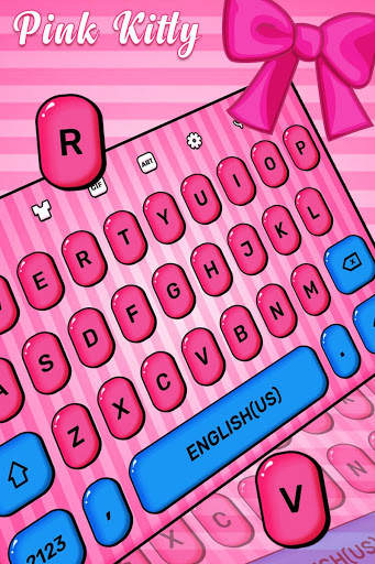 Pink Kitty Keyboard screenshot 1
