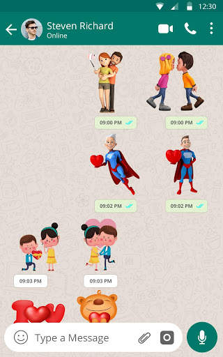 3D Romantic Stickers for whatsapp: WAStickerApps screenshot 18