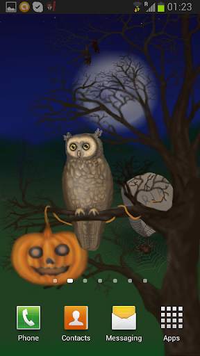 Halloween Owl Live Wallpaper screenshot 1