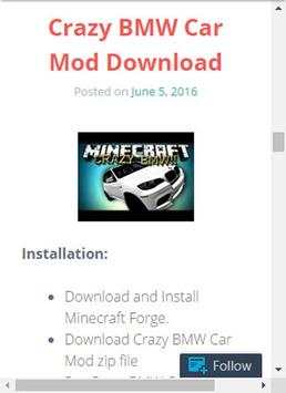 Car MOD For MCPE screenshot 3