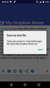 Notes for Dropbox 6 تصوير الشاشة