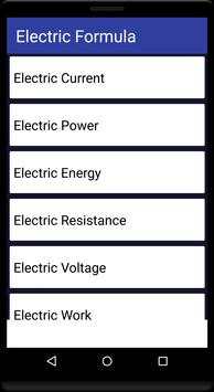 Electrical Formulas screenshot 1