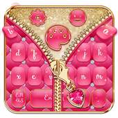 Salmon Pinky Zipper Keyboard Theme 10001001