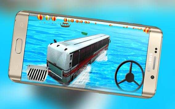 Floating Water Surfer Coach Bus Duty Simulator 3D screenshot 2