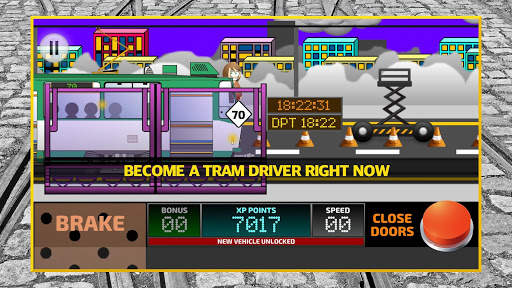 Tram Driver Simulator 2D - city train driving sim screenshot 8