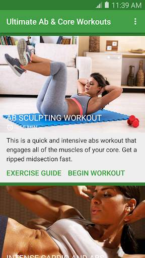 Ultimate Ab & Core Workouts screenshot 1