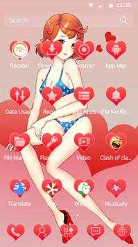 Cartoon BeautyBikini Love Icon screenshot 4