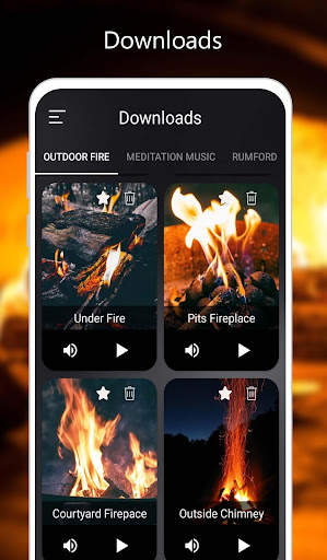 Crackling Fire Sounds: Relaxing Fireplace HD скриншот 4
