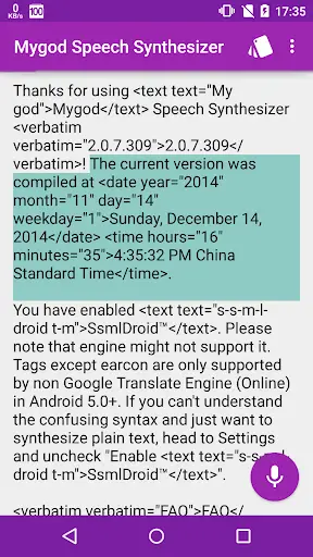 Mygod Speech Synthesizer screenshot 1