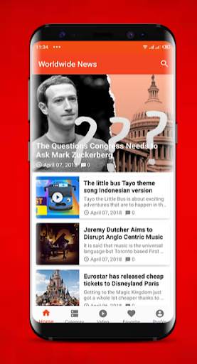 WorldWide News screenshot 1