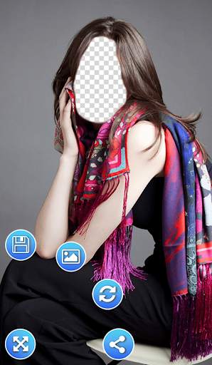 Girls Scarf Photo Frames screenshot 4